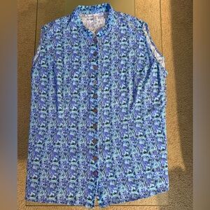 💜 Blue Sky Sleeveless Tunic/Top